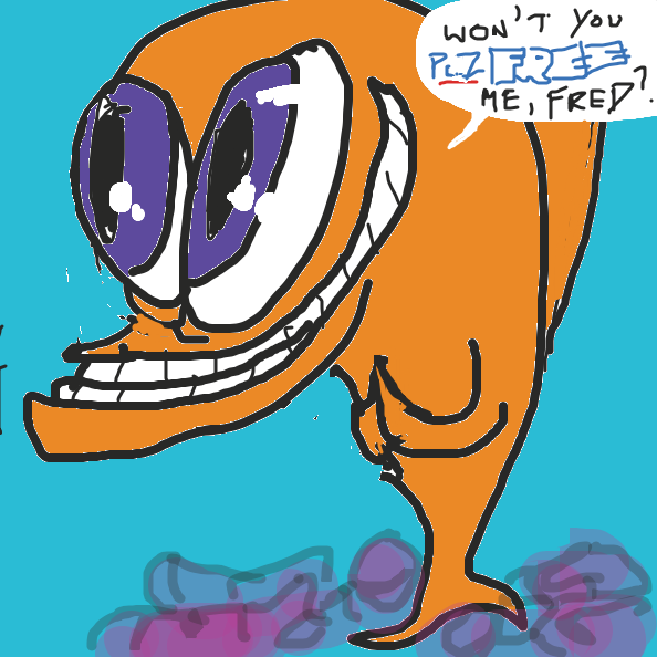 Drawing in Ep 1 fish life by Peanut Butta Prince