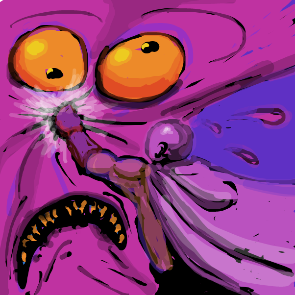 the gum in front of the door? uhh .. there was a sale - Online Drawing Game Comic Strip Panel by Peyocay