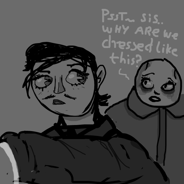 and whats with you and moustaches anyway - Online Drawing Game Comic Strip Panel by Peyocay