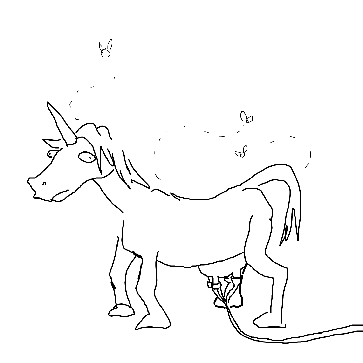 Drawing in Unicorn Milk by Sabandija