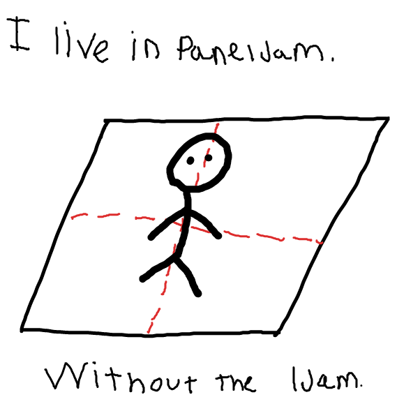 Liked webcomic I live in Paneljam without the ljam