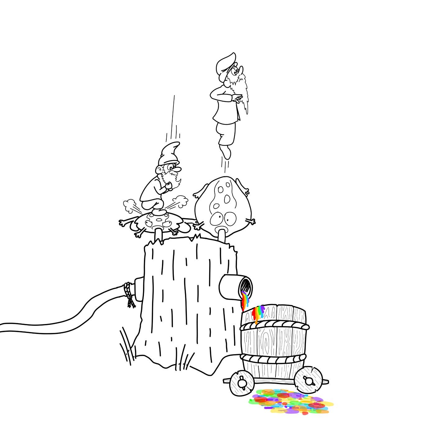  - Online Drawing Game Comic Strip Panel by Wizard Croissant