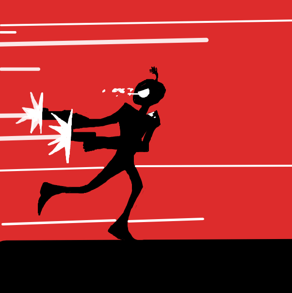 Drawing in “Please! Stop it! All of you!” by Dardox