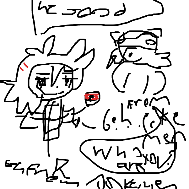 Drawing in Captain chipmunk saves the day by Goh