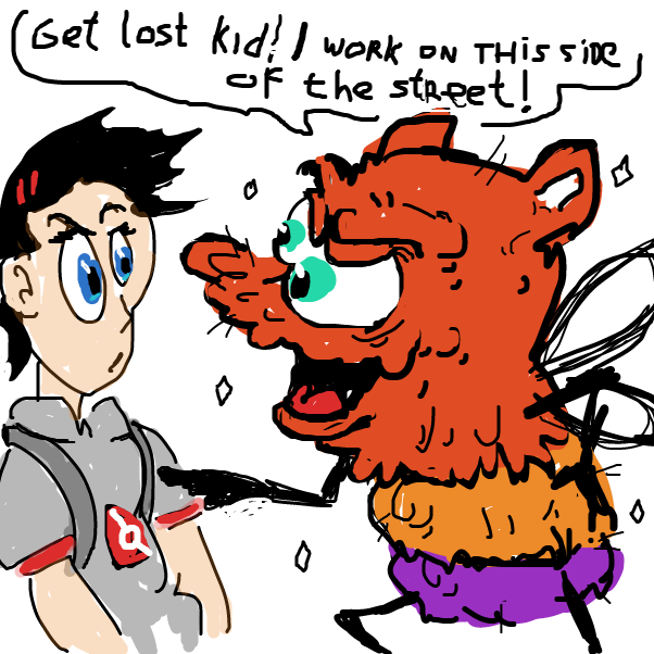 the competition, to prevent kids from doing their homework, was fierce - Online Drawing Game Comic Strip Panel by Peyocay
