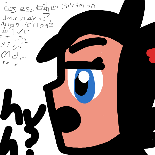 Aparece Goh de Pokemon Journeys. Por cierto, soy estadounidense y tuve que usar Google Translate. - Online Drawing Game Comic Strip Panel by Goh