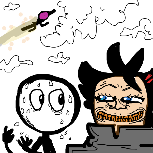 Drawing in Ok I’m outta here! by Peyocay