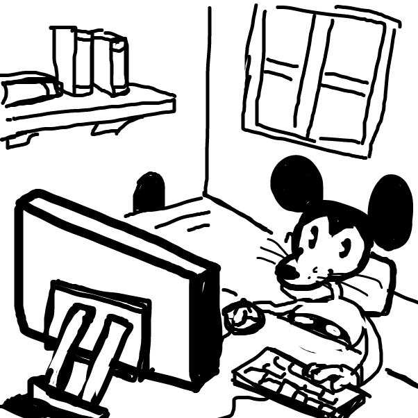 Liked webcomic Mickey Rat deletes the internet