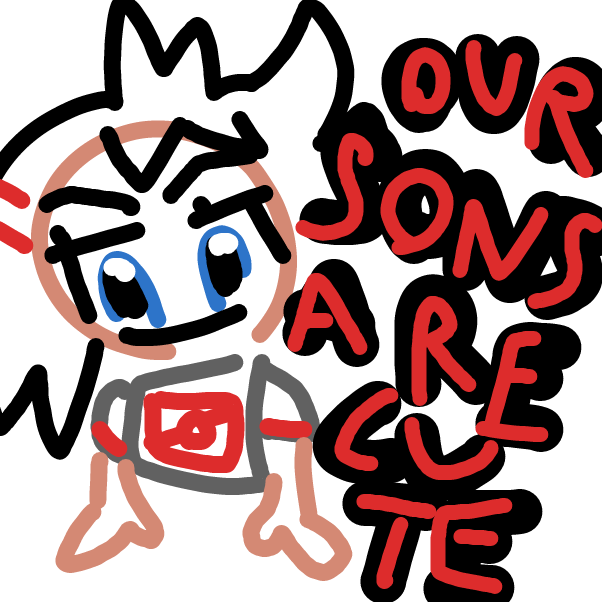 Drawing in Baby carrying a baby by Goh