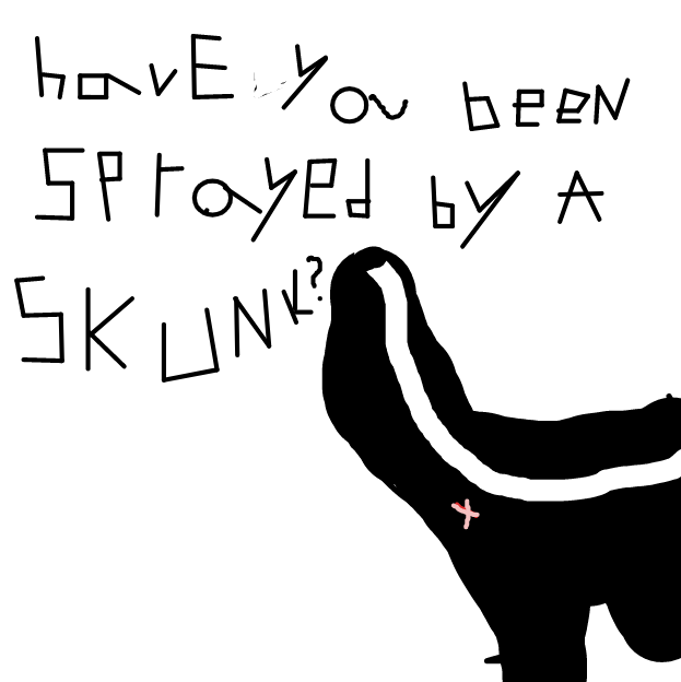 Have you ever been sprayed by a skunk? - Online Drawing Game Comic Strip Panel by Monkey_HugLuv