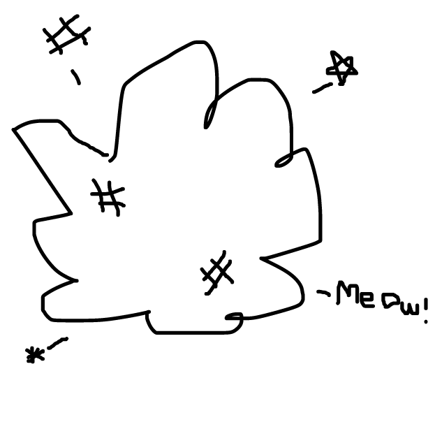 The cat is angry and attacks! - Online Drawing Game Comic Strip Panel by Monkey_HugLuv