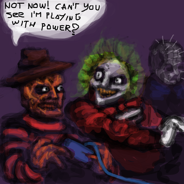 "in your dreams!" "ha! it's a date!" - Online Drawing Game Comic Strip Panel by Peyocay