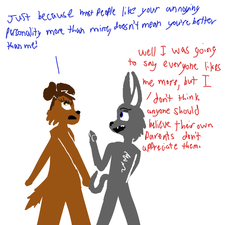 I think I just felt like drawing furries \/(uwu)\/ - Online Drawing Game Comic Strip Panel by Setin