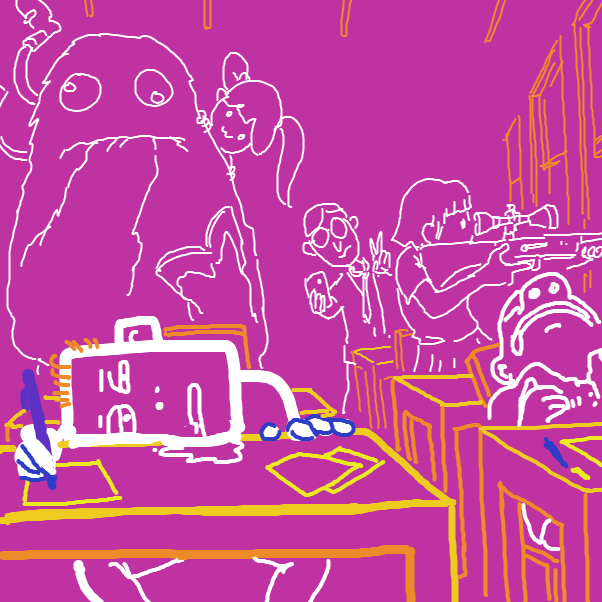  - Online Drawing Game Comic Strip Panel by Fathur