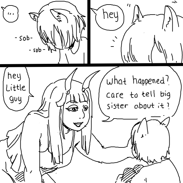 Ara ara - Online Drawing Game Comic Strip Panel by Fathur