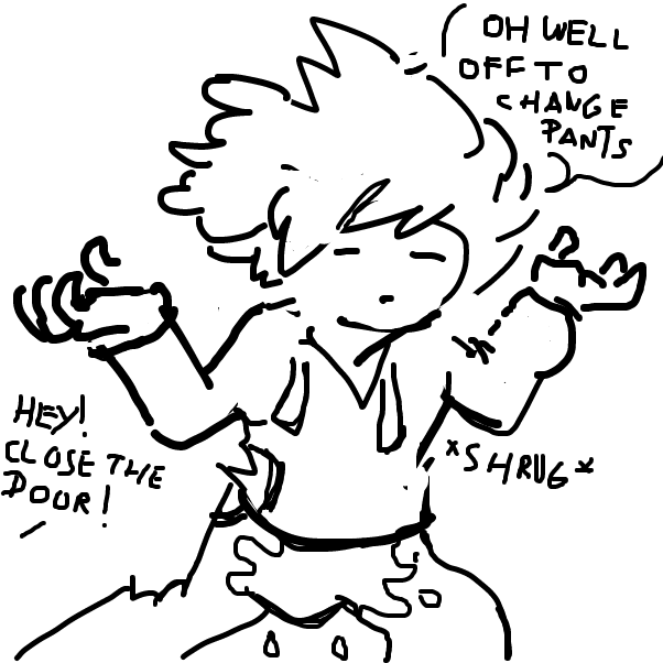 what a relief! why didn't I think of this first? - Online Drawing Game Comic Strip Panel by Peyocay