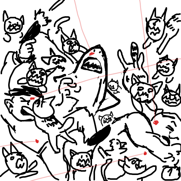 Catastrophe! - Online Drawing Game Comic Strip Panel by Peyocay