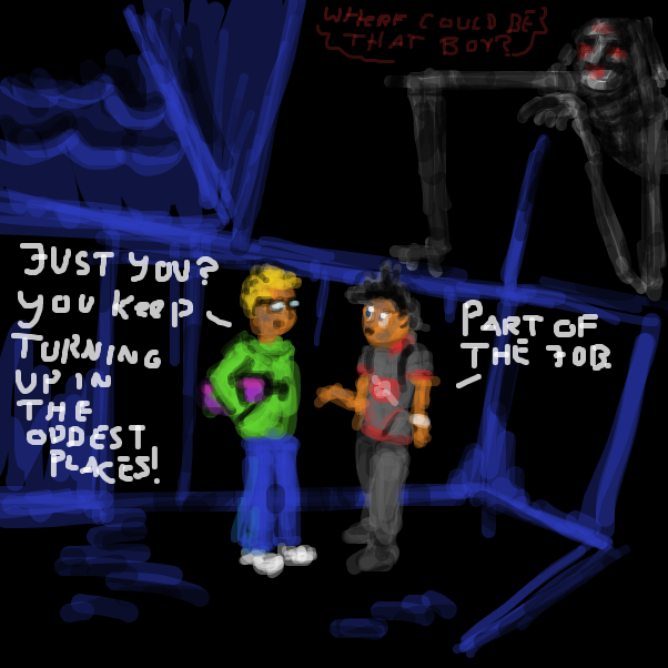 fancy some insult swordfighting? - Online Drawing Game Comic Strip Panel by Peyocay