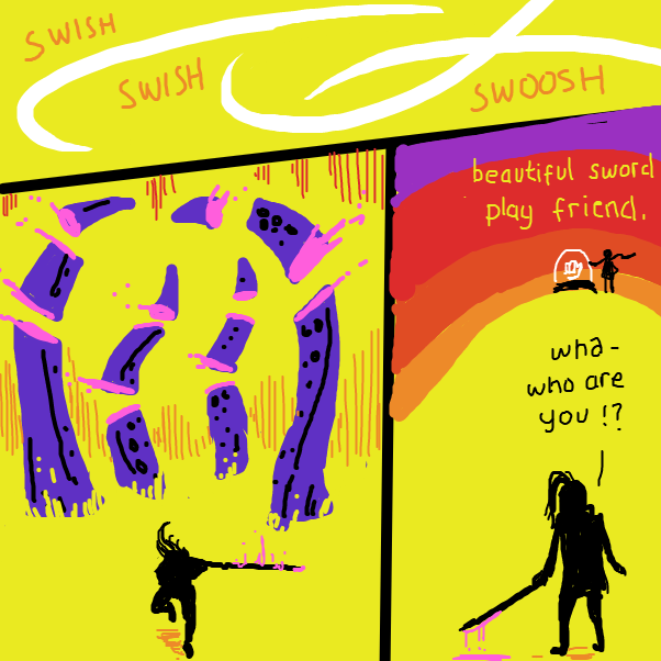  - Online Drawing Game Comic Strip Panel by Fathur