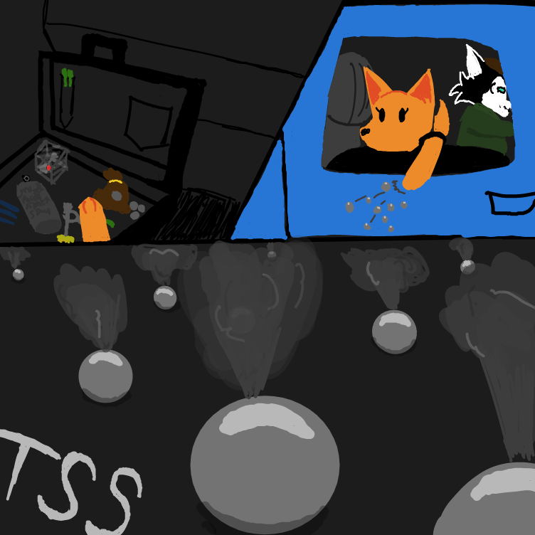 A quick acting smoke screen - Online Drawing Game Comic Strip Panel by Setin