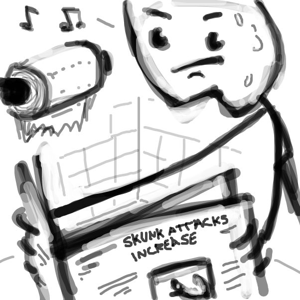 hm hm what kind of animal puts on a roll like that anyway? - Online Drawing Game Comic Strip Panel by Peyocay