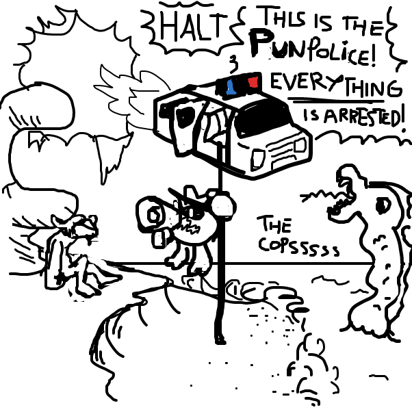 "Even the sand?" "Especially the sand!" - Online Drawing Game Comic Strip Panel by Peyocay