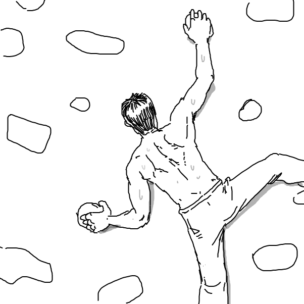 Drawing in Bouldering by Fathur