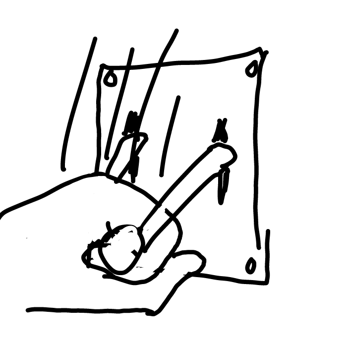 Drawing in Walk this way by brownsavo