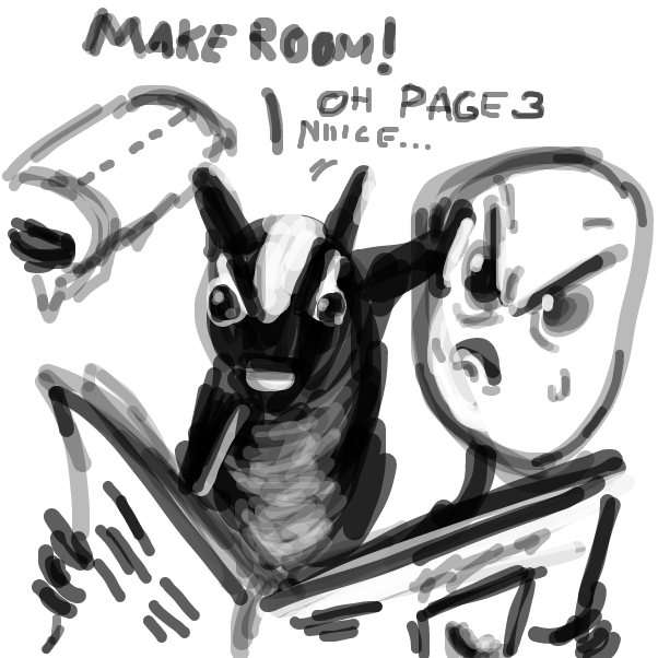 "Are those real? What do you think? .. What?" - Online Drawing Game Comic Strip Panel by Peyocay