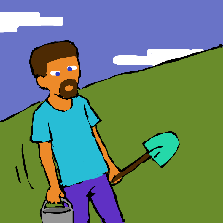 Drawing in "listening to sad emo music while pooping" by nooz