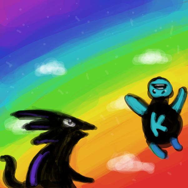 "On second thought: Nevermind." - Online Drawing Game Comic Strip Panel by Peyocay