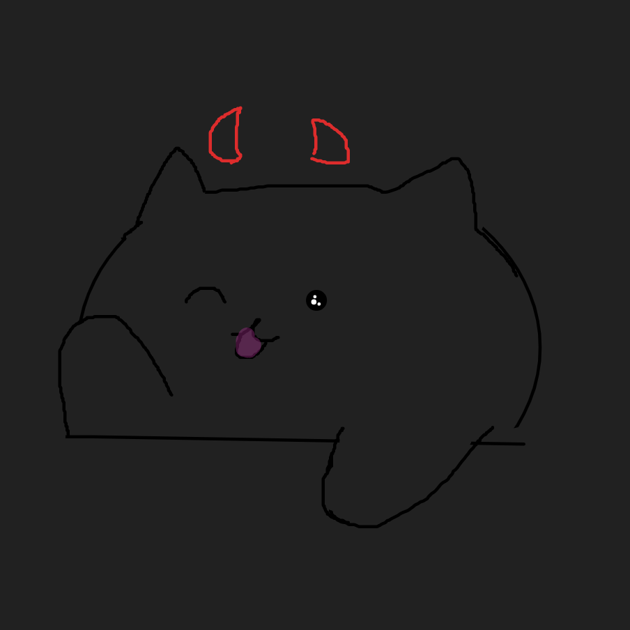 Drawing in bongo  cat by AceOfSpades