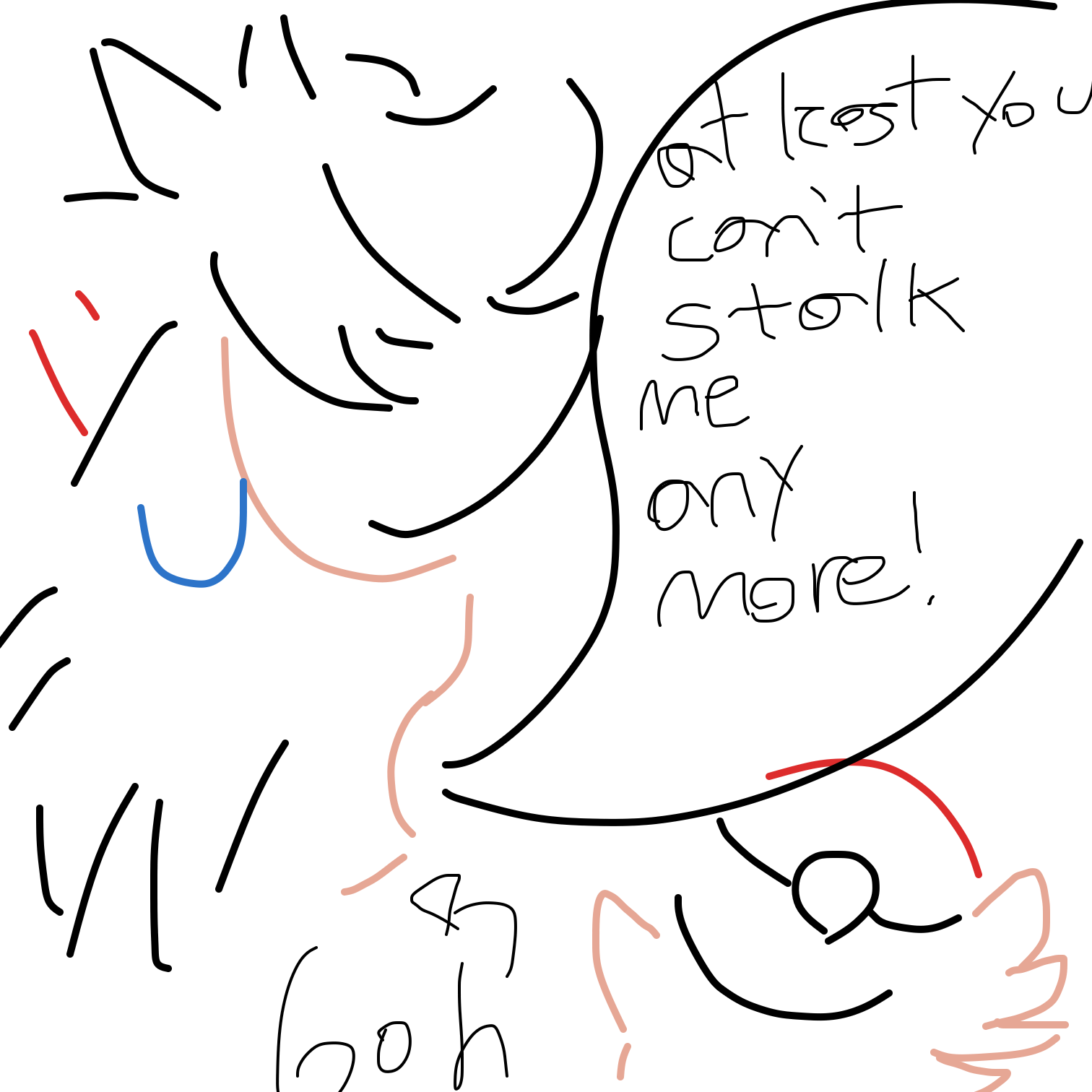 He can't watch Pokemon Journeys - Online Drawing Game Comic Strip Panel by Goh