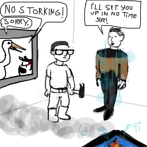 "May I recommend 'Master of Disguise' sir? After watching it Pokemon Journeys will feel like watching Citizen Kane." - Online Drawing Game Comic Strip Panel by Peyocay