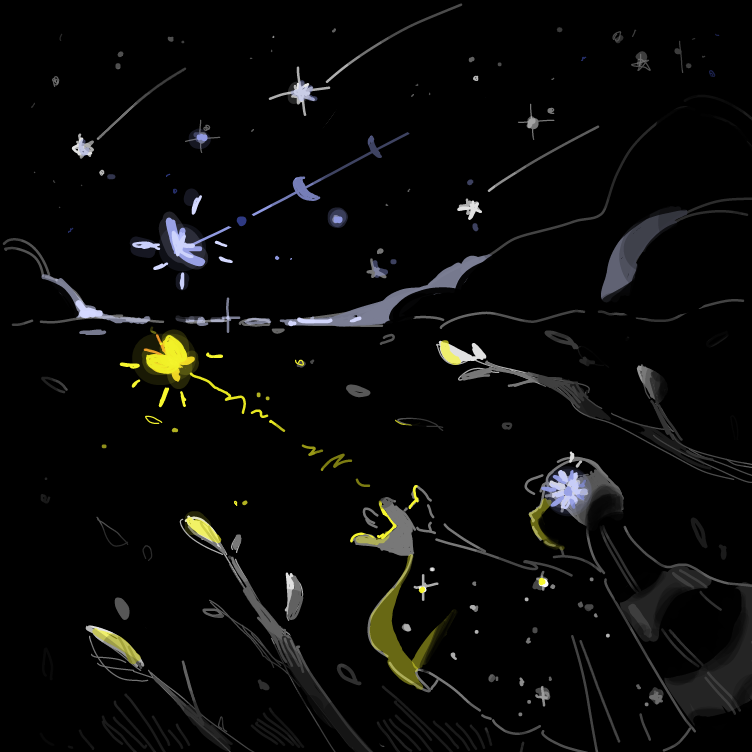 Drawing in dark by Cea