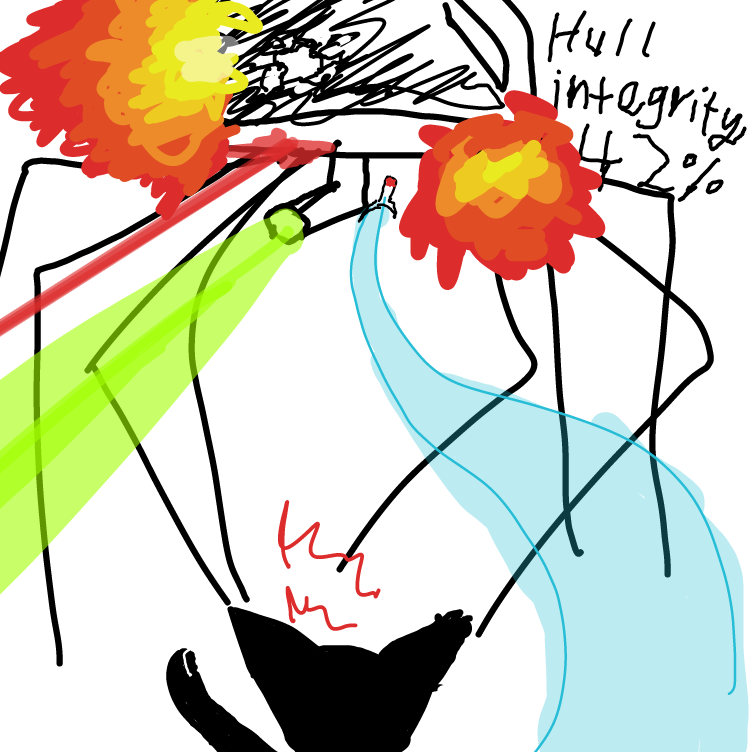 Draw something with the hand you don't use for drawing.  - Online Drawing Game Comic Strip Panel by Setin