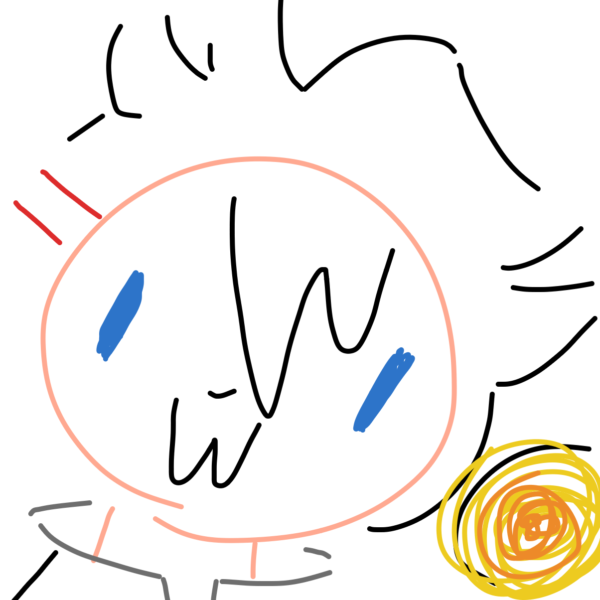 Drawing in dozing off by Goh