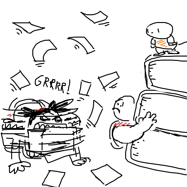 GRRRRR! - Online Drawing Game Comic Strip Panel by Peyocay