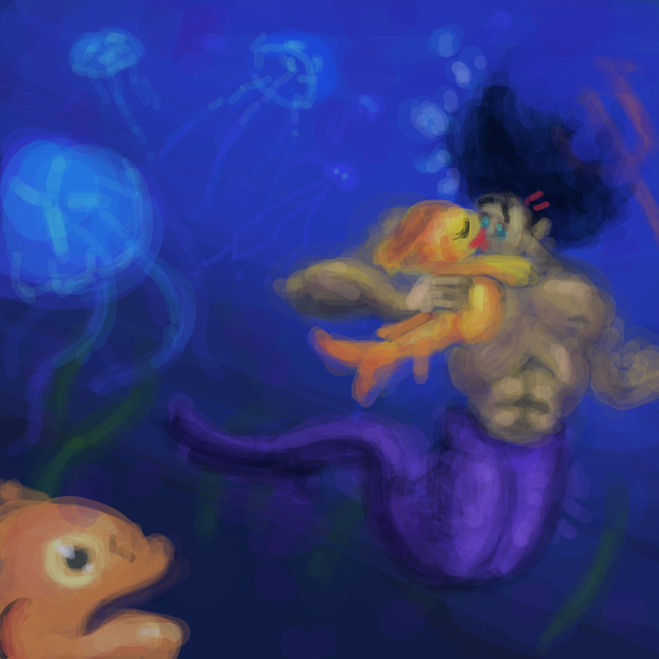 "Me? Oh, I simply adore Pokemon Journeys! Kiss me, you rebel!" - Online Drawing Game Comic Strip Panel by Peyocay