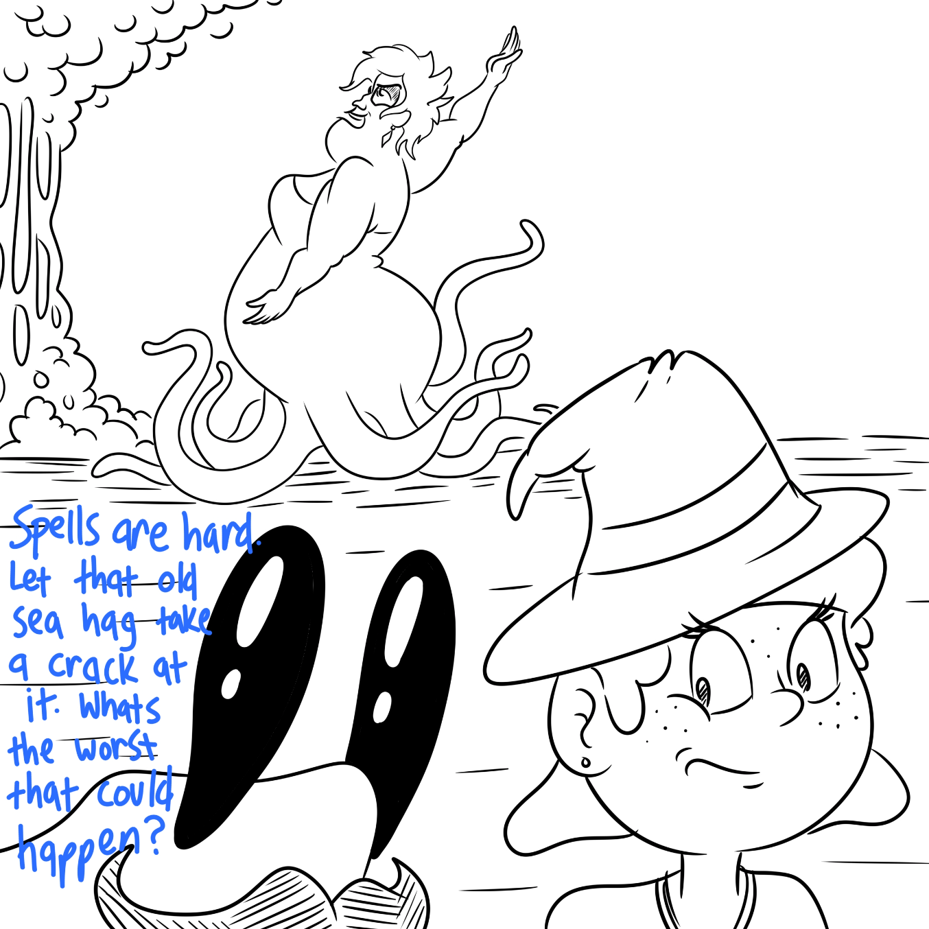  - Online Drawing Game Comic Strip Panel by Wizard Croissant