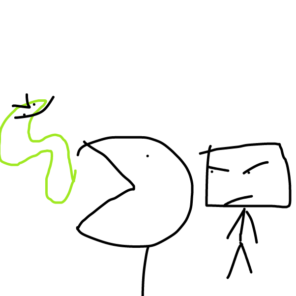 Drawing in SANDWICH V: oh I spit out the snake by kirbfan100