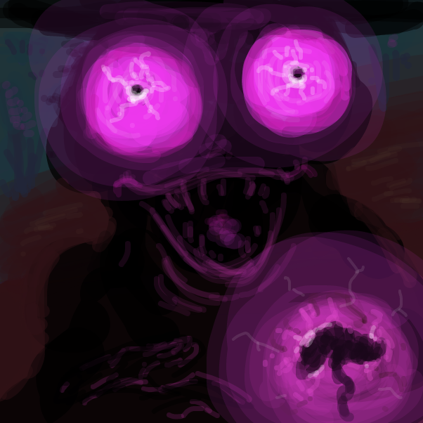 it protects itself by giving would be predators nightmarish visions? - Online Drawing Game Comic Strip Panel by Peyocay