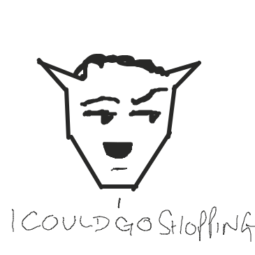 Debating whether or not to go shopping, could possibly take the kids....  - Online Drawing Game Comic Strip Panel by Steve Jarvis_