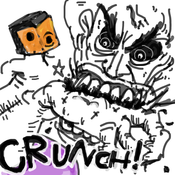 "Yea! Dig in!" - Online Drawing Game Comic Strip Panel by Peyocay