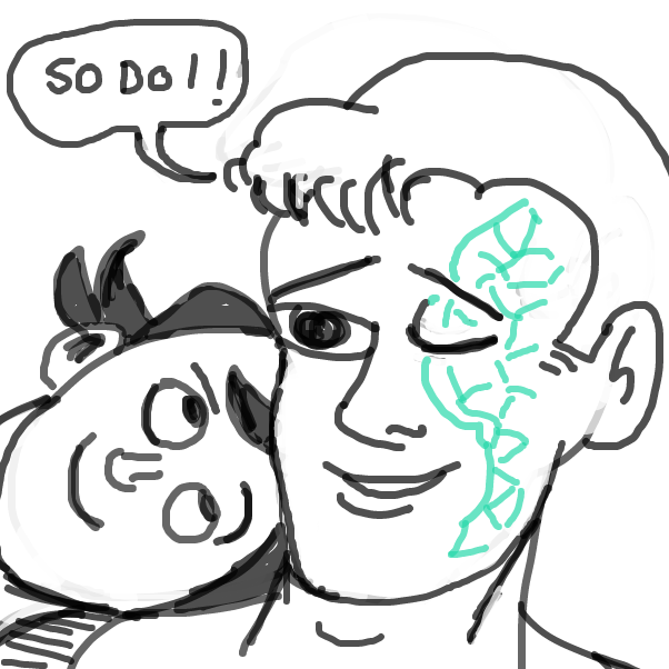 "He looks familiar" - Online Drawing Game Comic Strip Panel by Peyocay