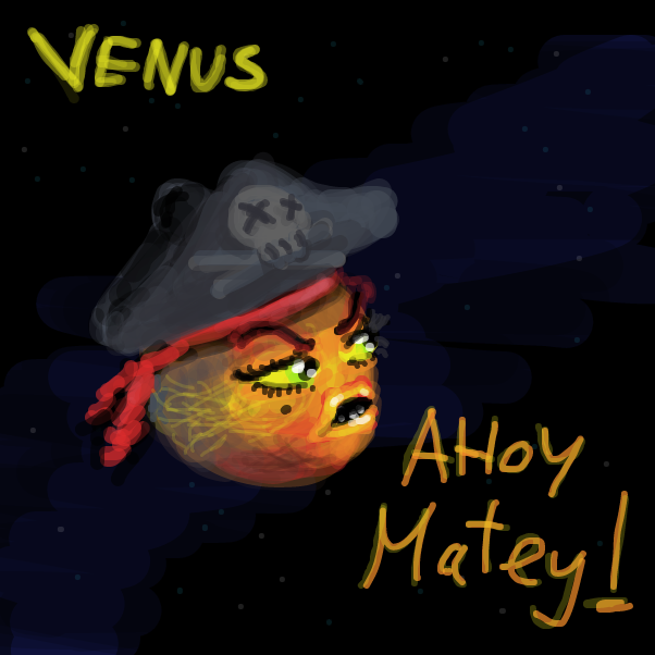 "Arrr! I can see uranus from here!" - Online Drawing Game Comic Strip Panel by Peyocay