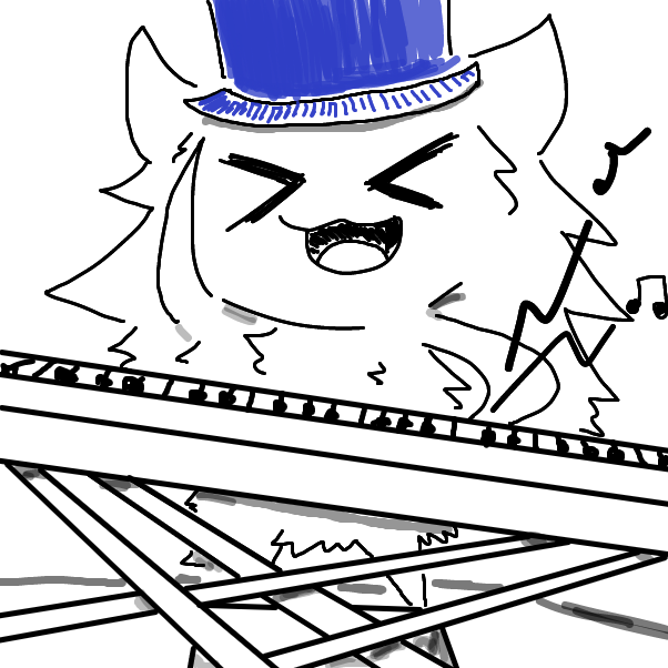 Drawing in keyboard hedgehog by FifaSam