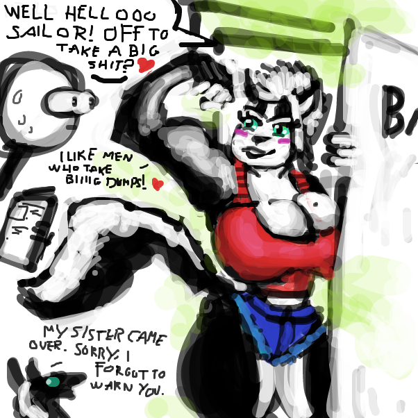 Landlords hate her - Online Drawing Game Comic Strip Panel by Peyocay