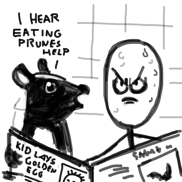 "Have you tried drinking coffee?" - Online Drawing Game Comic Strip Panel by Peyocay