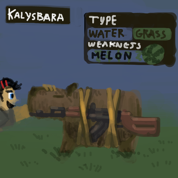 Evolution: Guinea Glock -> Kalysbara -> Hyppo Zooka - Online Drawing Game Comic Strip Panel by Peyocay